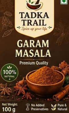 Garam Masala pack label