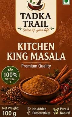 Kitchen King Masala pack label