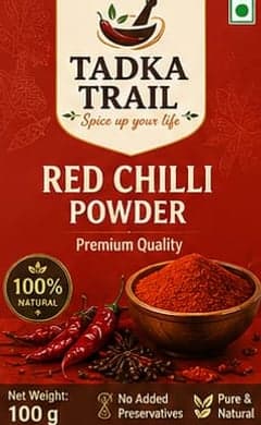 Red Chilli Powder pack label